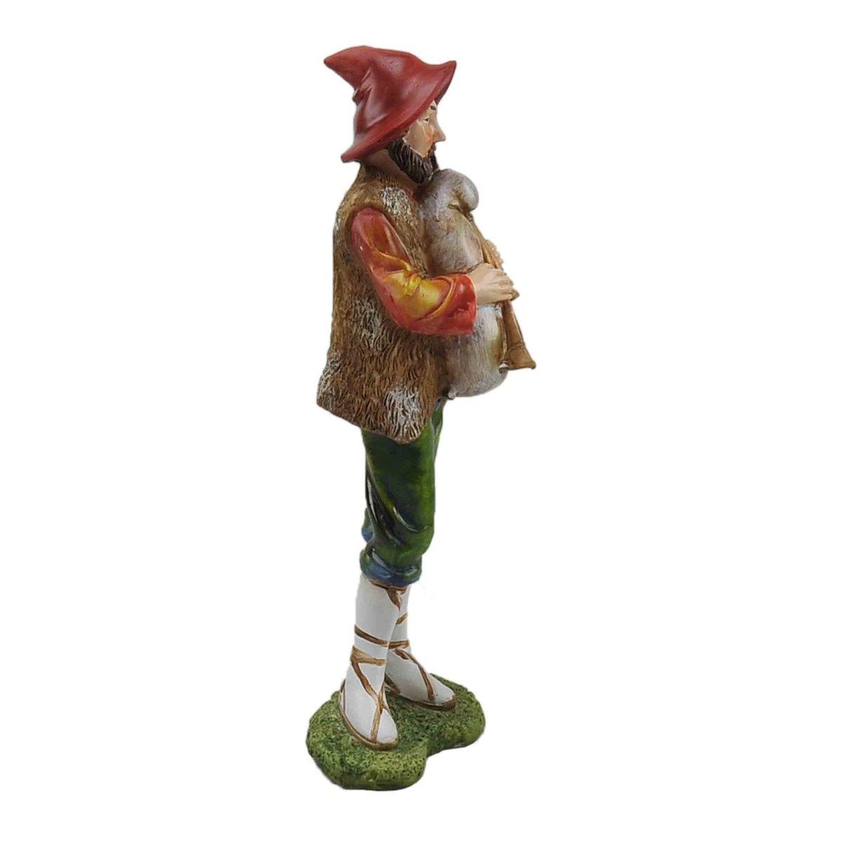 Statua cm.30 Zampognaro | Rossi Rosa