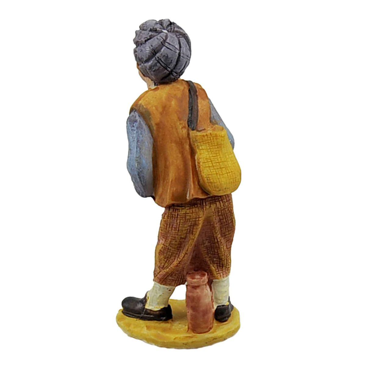 Statua cm.10 Zampognaro con Zampogne | Rossi Rosa