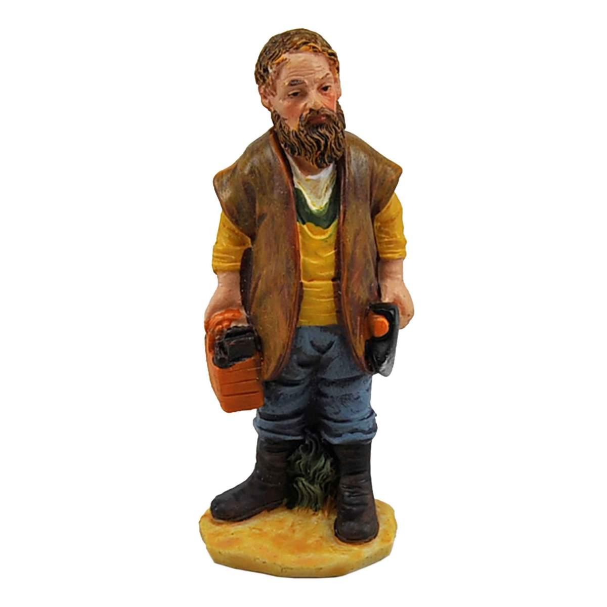 Statua cm.10 Boscaiolo | Rossi Rosa