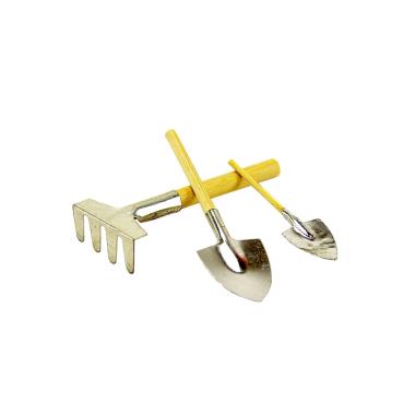 Attrezzi Giardino Metallo/Legno cm.10 Set pz.3 | Rossi Rosa