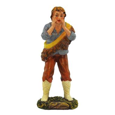 Statua cm.20 Pastore con Casacca | Rossi Rosa