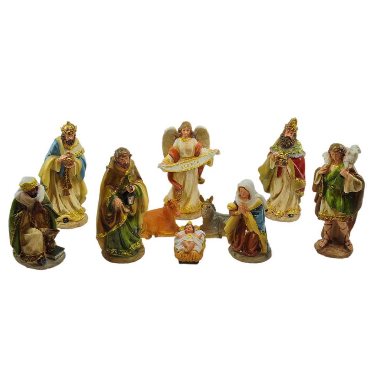 Natività cm.30 Set da 11 Pz. | Rossi Rosa