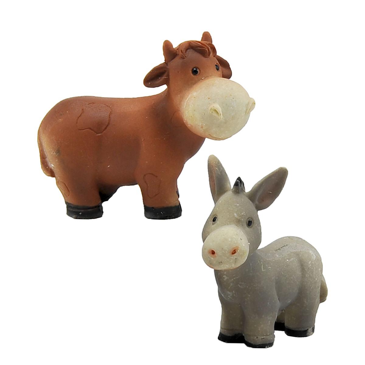 Nativit Mini cm.11 Set da 11 PZ. | Rossi Rosa