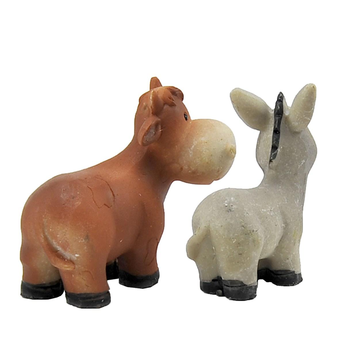 Nativit Mini cm.11 Set da 11 PZ. | Rossi Rosa