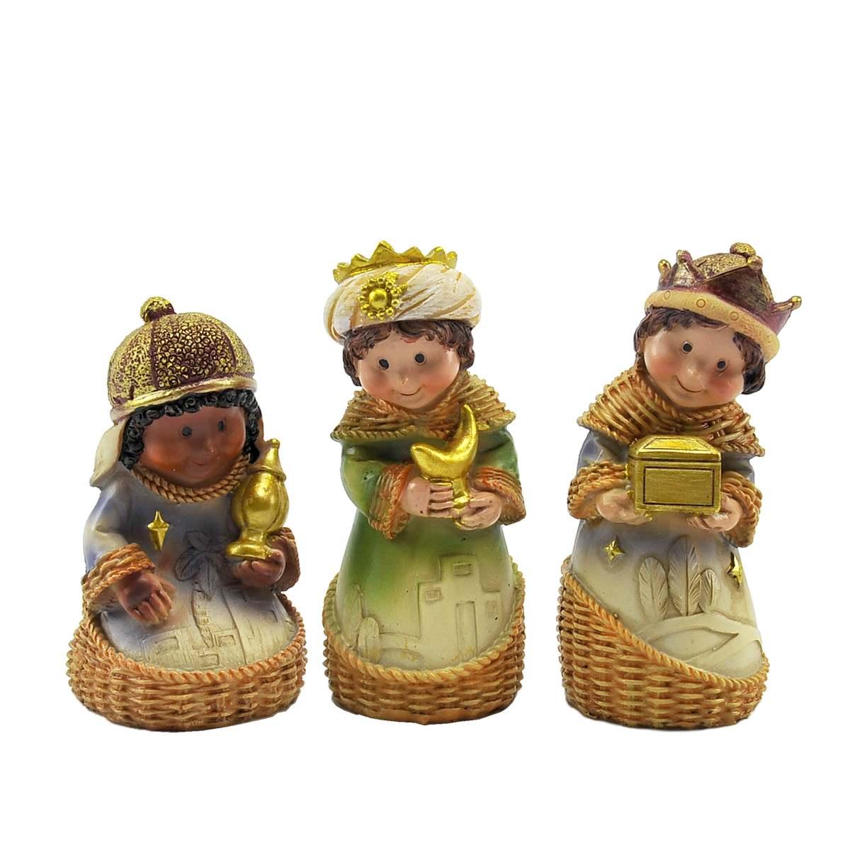 Nativit Mini cm.11 Set da 11 PZ. | Rossi Rosa