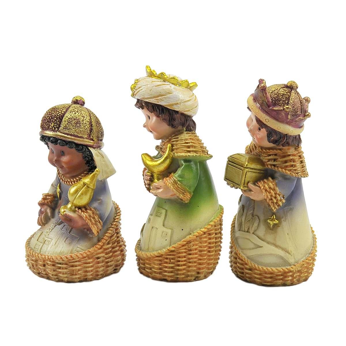 Nativit Mini cm.11 Set da 11 PZ. | Rossi Rosa