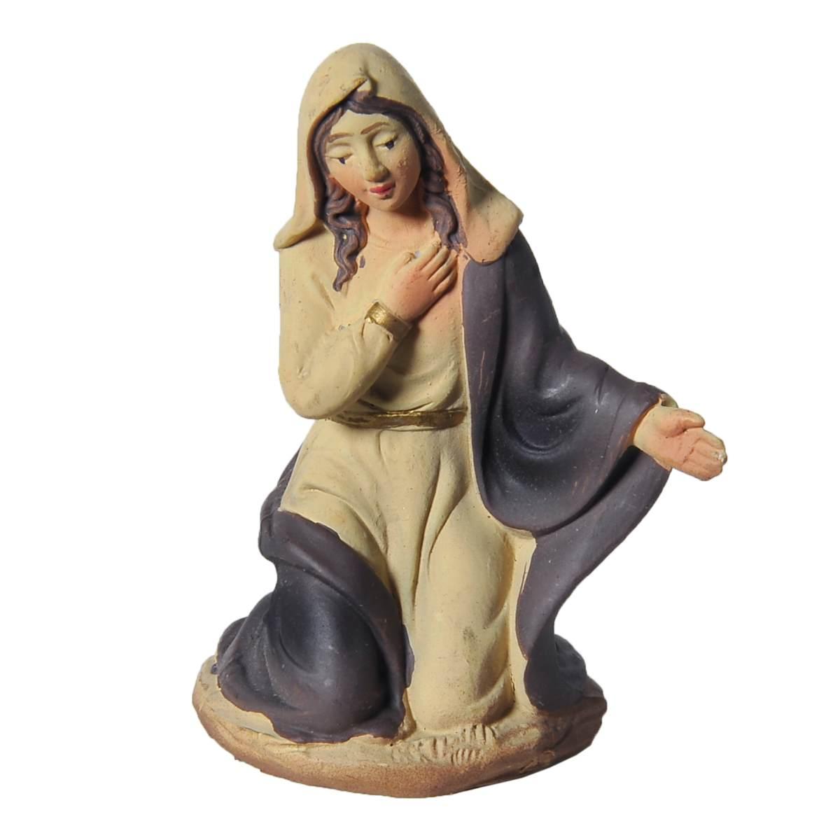 Statua cm.10 Madonna in Ginocchio cm.5x3xH6,5 | Rossi Rosa