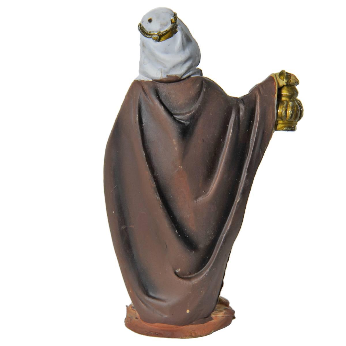 Statua Re Magi cm.10 Melchiorre cm.5,5x3xH9,5 | Rossi Rosa