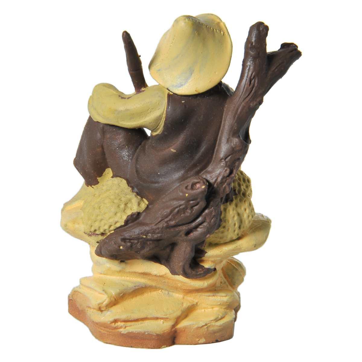 Statua cm.10 Pastore Seduto con Cappello | Rossi Rosa