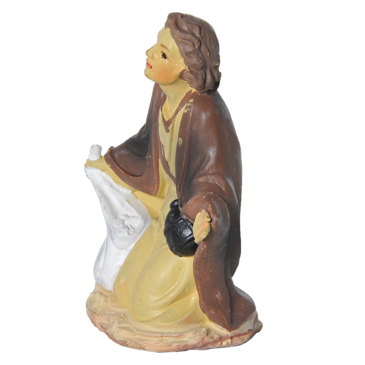 Statua cm.10 Pastore Seduto | Rossi Rosa