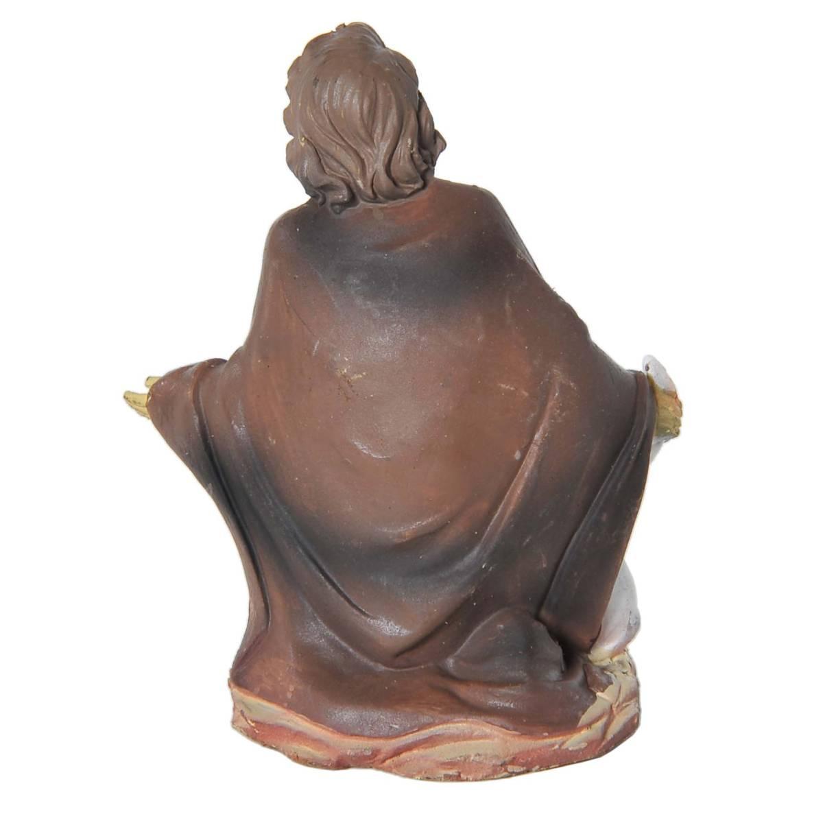 Statua cm.10 Pastore Seduto | Rossi Rosa