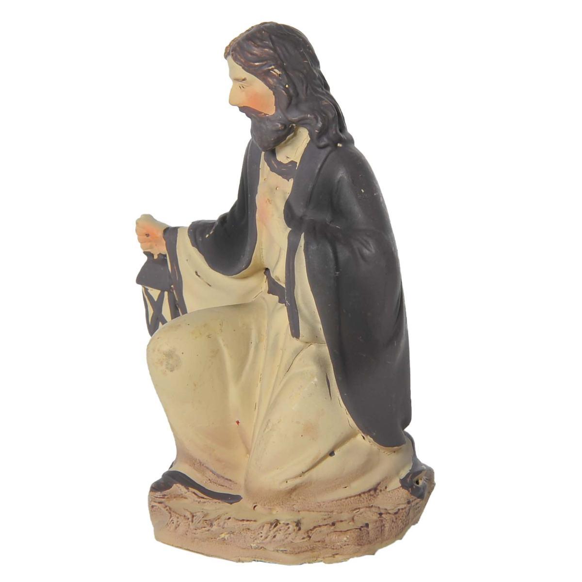 Statua cm.10 San Giuseppe in Ginocchio cm.6x3,5xH8 | Rossi Rosa