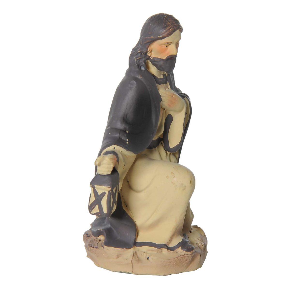 Statua cm.10 San Giuseppe in Ginocchio cm.6x3,5xH8 | Rossi Rosa