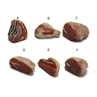 Alimenti Carne in Pezzi cm.7x5 6 Modelli | Rossi Rosa