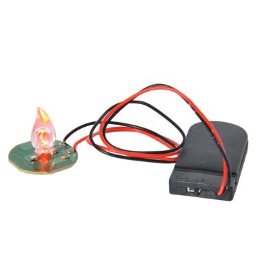 Luce 1 LED Effetto Fuoco Tremolante a Batterie 2030 | Rossi Rosa