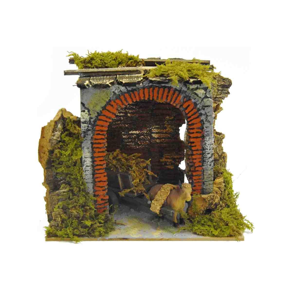 Arco con Carro e Bue cm.20x14xH18 | M2 Store