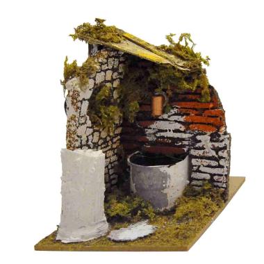 Fontana Elettrica Con Tetto cm.10x15xH15 | Rossi Rosa