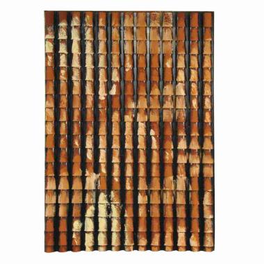 Pannello Tegole Grandi Marroni e Nero Anticato cm.35x1x25 | Rossi Rosa