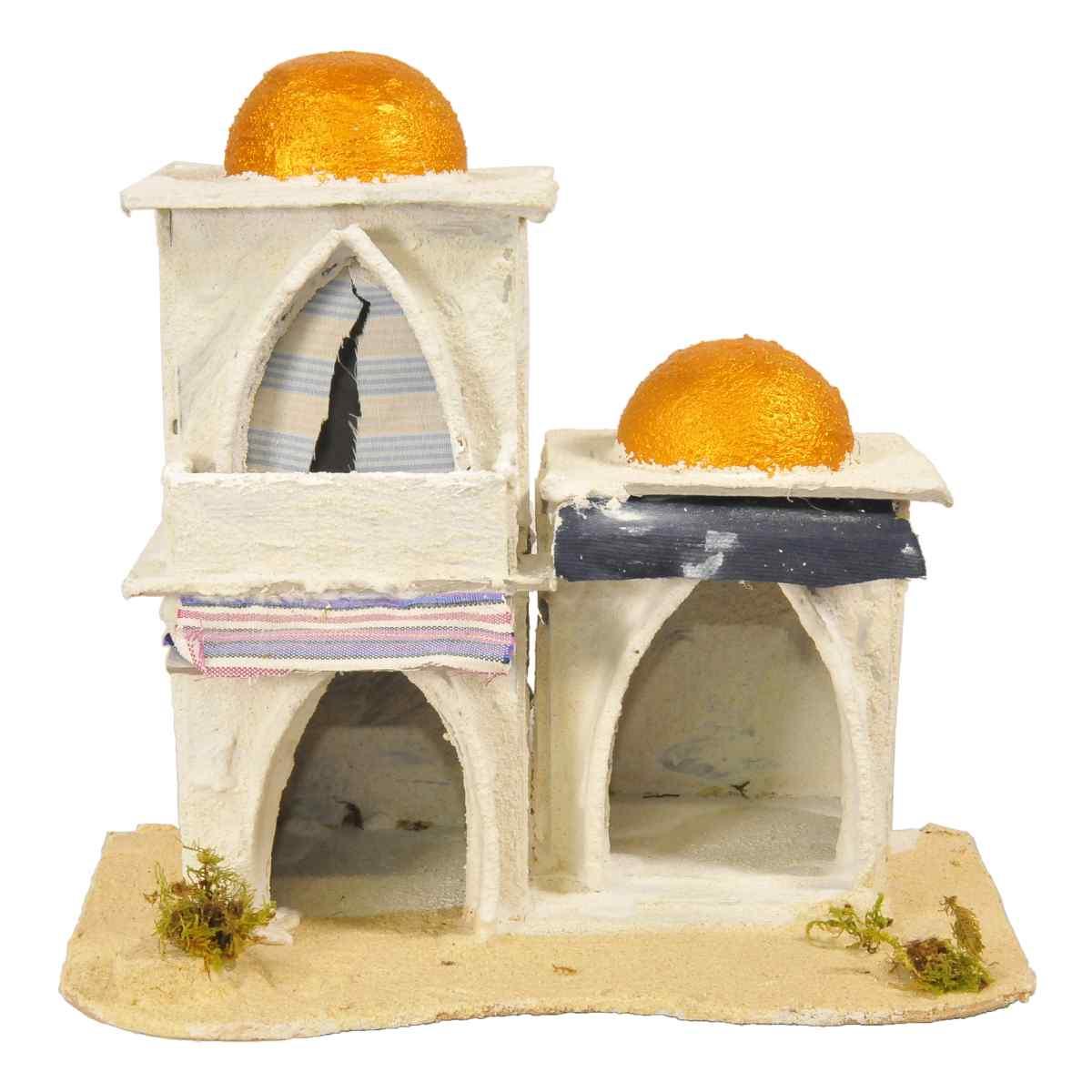 Minareto Arabo con Cupole e Archi cm.23x15x22 | Rossi Rosa