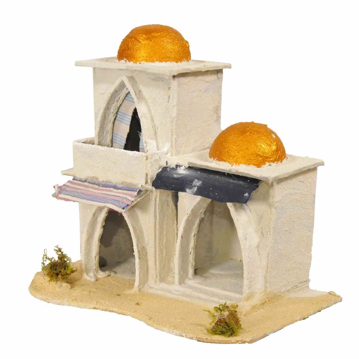 Minareto Arabo con Cupole e Archi cm.23x15x22 | Rossi Rosa