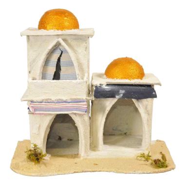 Minareto Arabo con Cupole e Archi cm.23x15x22 | Rossi Rosa