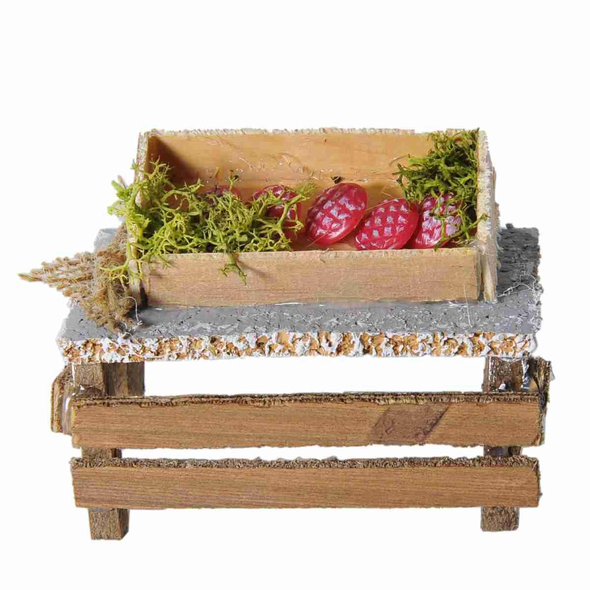 Bancarella con Salumi cm.9x5x7,5 | Rossi Rosa