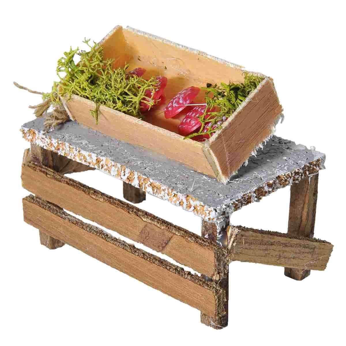 Bancarella con Salumi cm.9x5x7,5 | Rossi Rosa