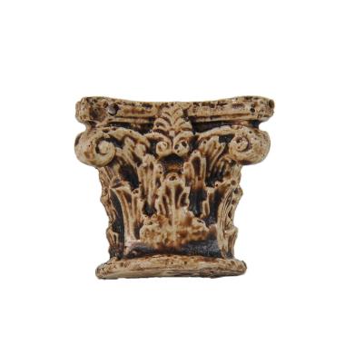 Capitello Corinzio Mezzo mm.35x15x30 in Resina | Rossi Rosa