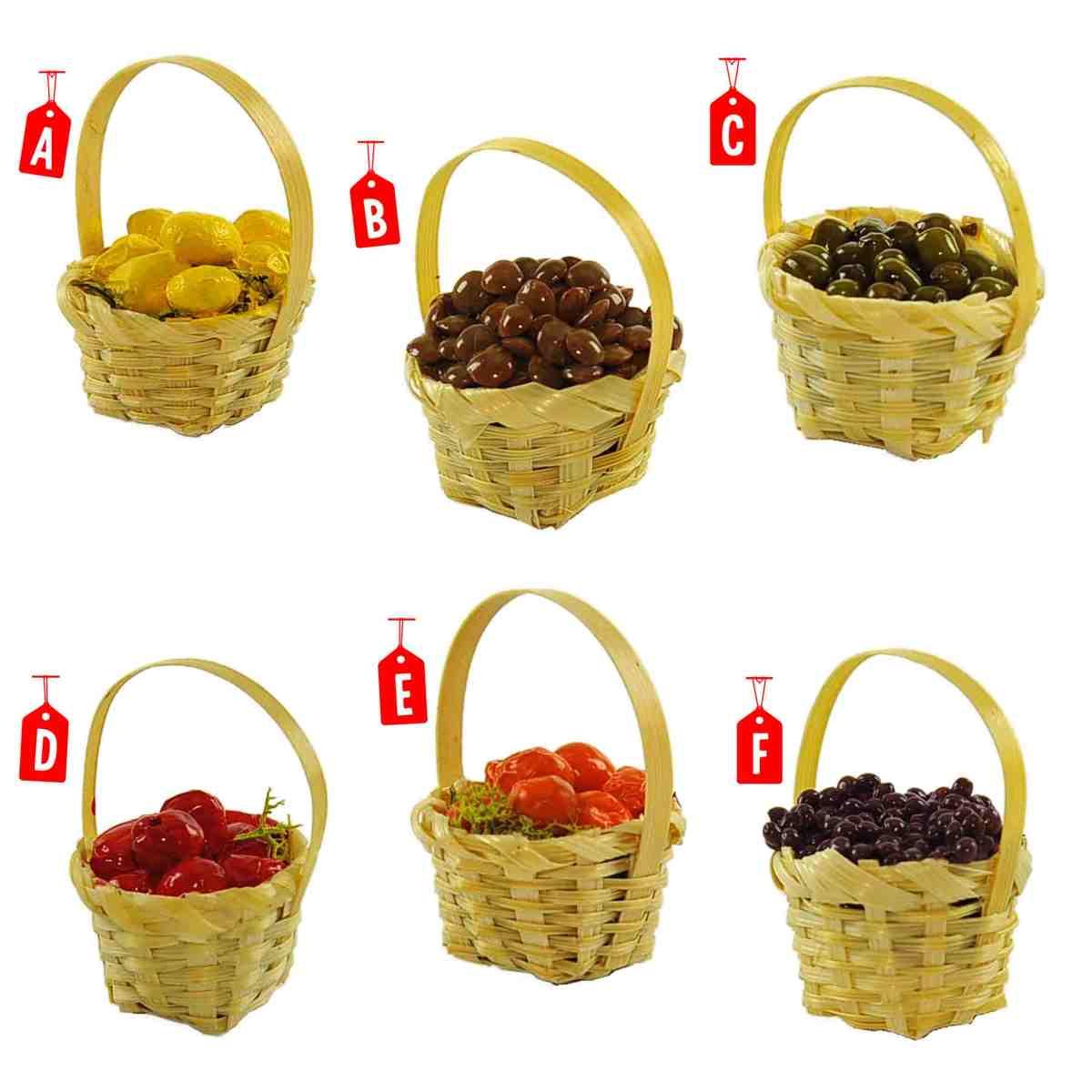 Cesta Alimenti Frutta cm.3xH3.5 6 Modelli | Rossi Rosa