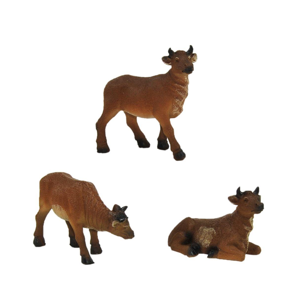 Bue cm.6/10 Set pz.3 | Rossi Rosa