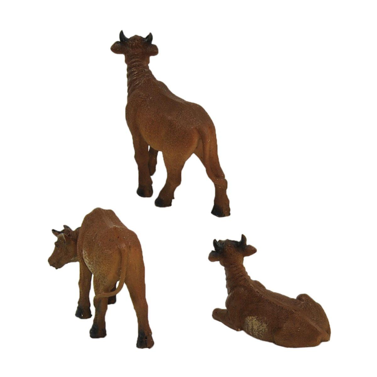 Bue cm.6/10 Set pz.3 | Rossi Rosa