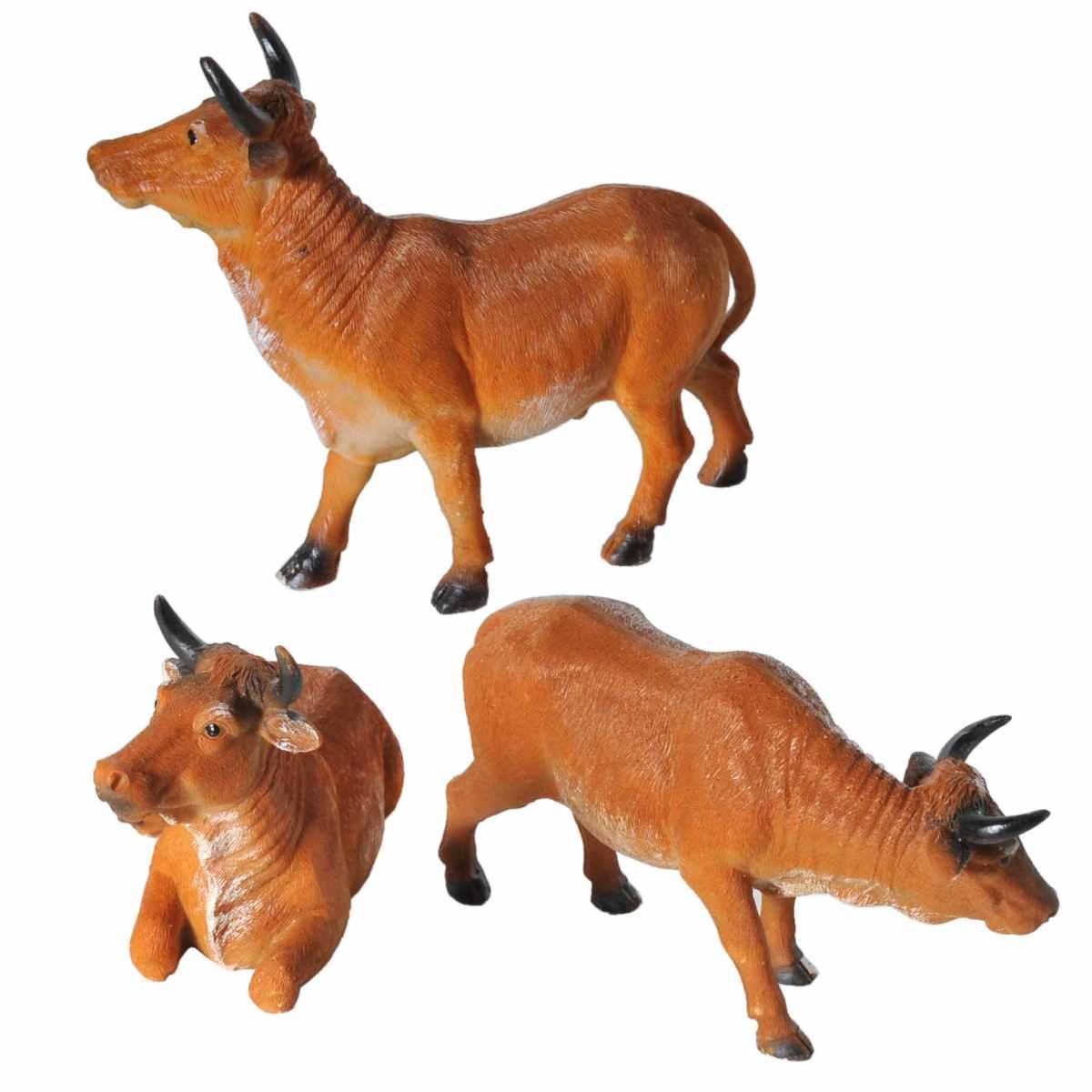 Bue cm.9/12 Set pz.3 | Rossi Rosa