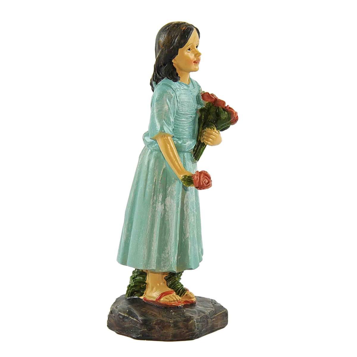 Statua cm.20 Fiorai con Carretto Set pz.3 | Rossi Rosa