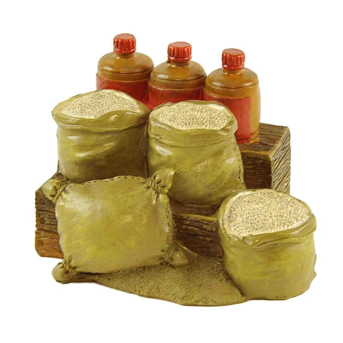 Statua cm.20 Venditori di Farina Set pz.3 | Rossi Rosa