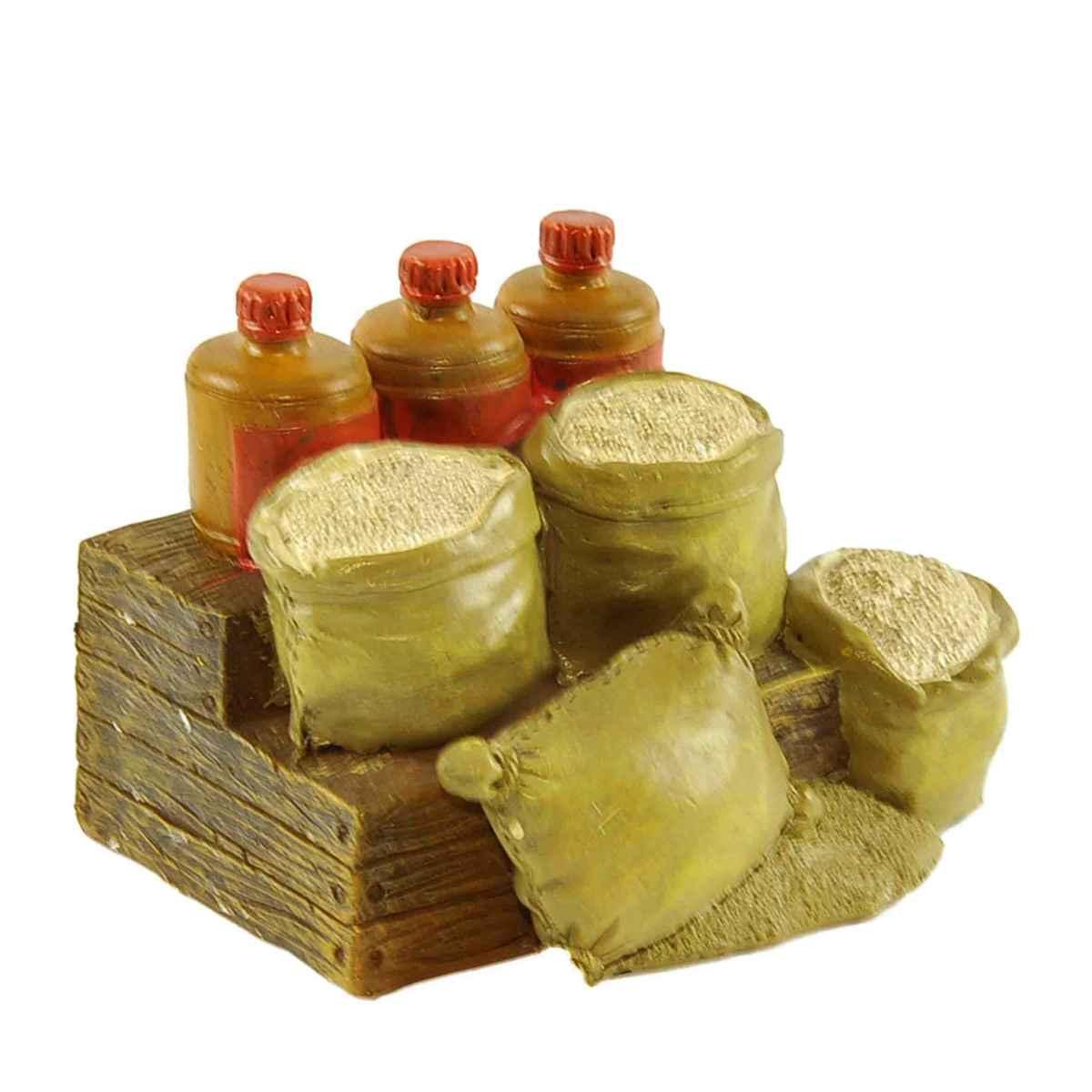 Statua cm.20 Venditori di Farina Set pz.3 | Rossi Rosa