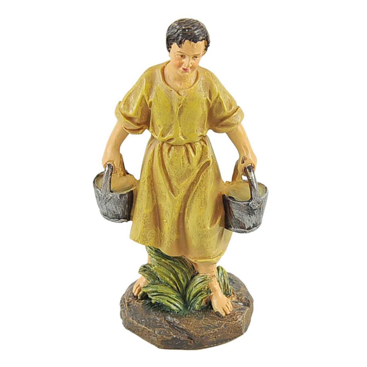 Statua cm.13 Pastori al Pozzo Set pz.4 | Rossi Rosa