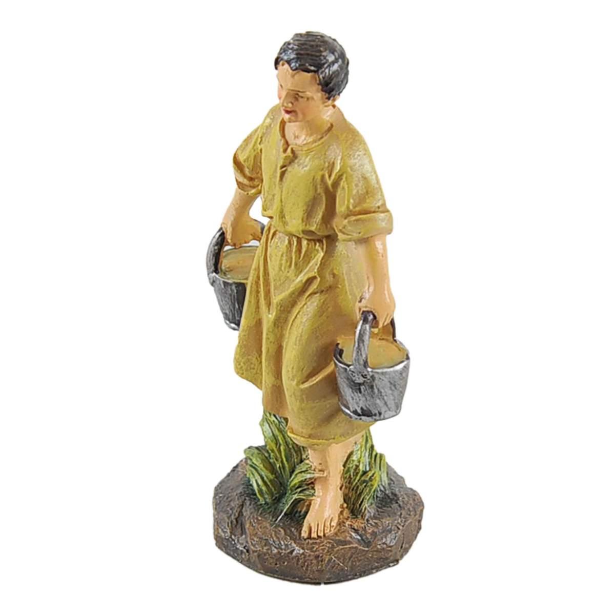 Statua cm.13 Pastori al Pozzo Set pz.4 | Rossi Rosa