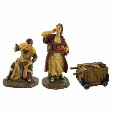 Statua cm.20 Calzolaio Set pz.3 | Rossi Rosa