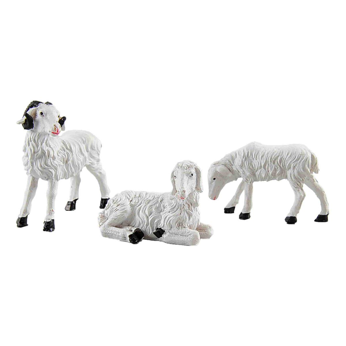 Animali Pecore cm.4/6 Set pz.3 | Rossi Rosa