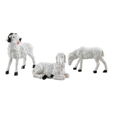 Animali Pecore cm.4/6 Set pz.3 | Rossi Rosa