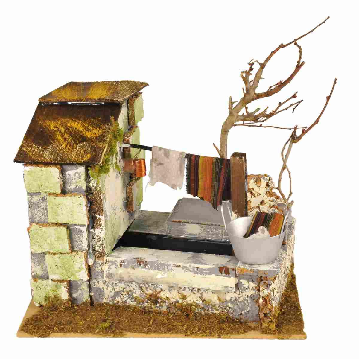 Fontana Elettrica con Panni cm.20x14x17 | Rossi Rosa