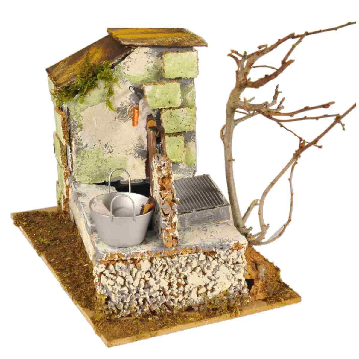 Fontana Elettrica con Panni cm.20x14x17 | Rossi Rosa