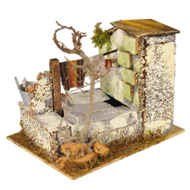 Fontana Elettrica con Panni cm.20x14x17 | Rossi Rosa