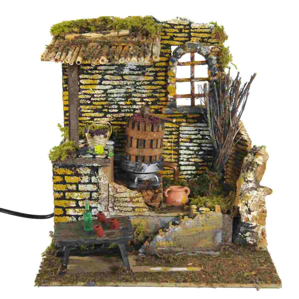 Fontana Elettrica con Torchio Uva Elettrico cm.24x21x25 | Rossi Rosa