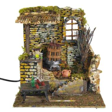 Fontana Elettrica con Torchio Uva Elettrico cm.24x21x25 | Rossi Rosa