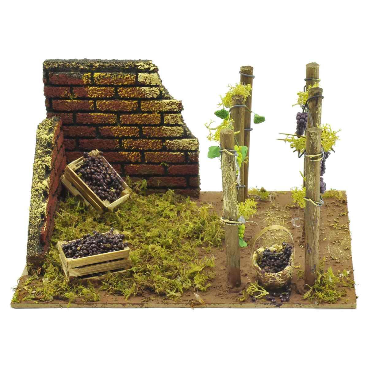 Vigneto cm.20x14xH10,5 | Rossi Rosa