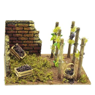 Vigneto cm.20x14xH10,5 | Rossi Rosa