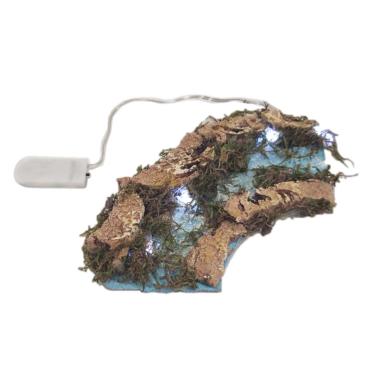 Curva per Fiume con 5 Luci Led cm.10x22 | Rossi Rosa