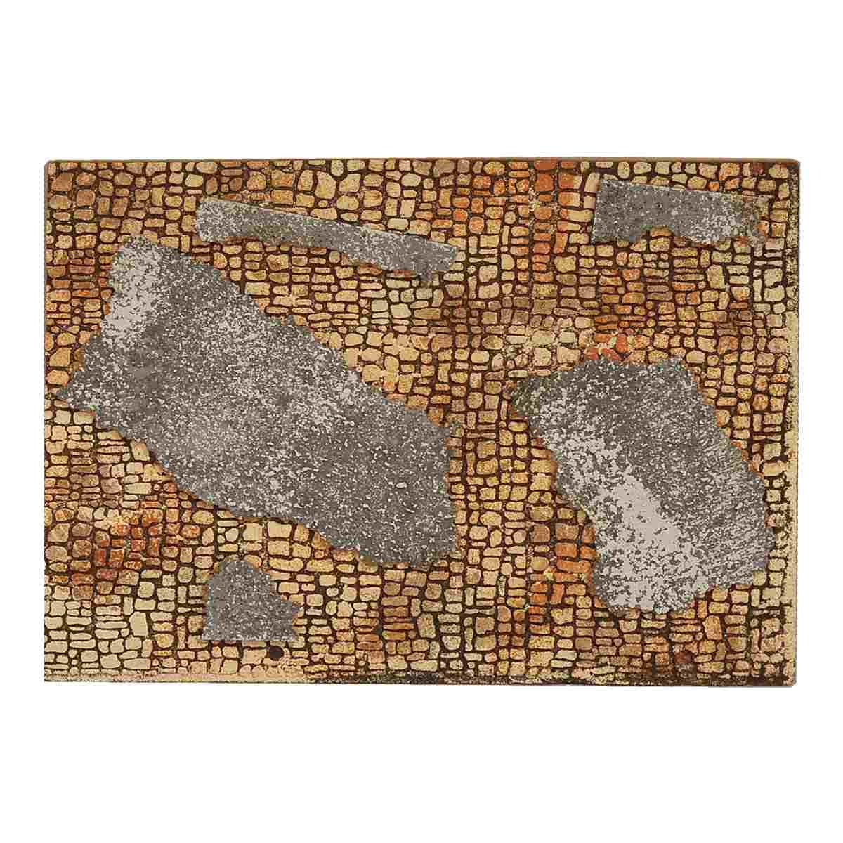 Pannello Sughero Muro Mattoncini Intonaco cm.33x25 | Rossi Rosa