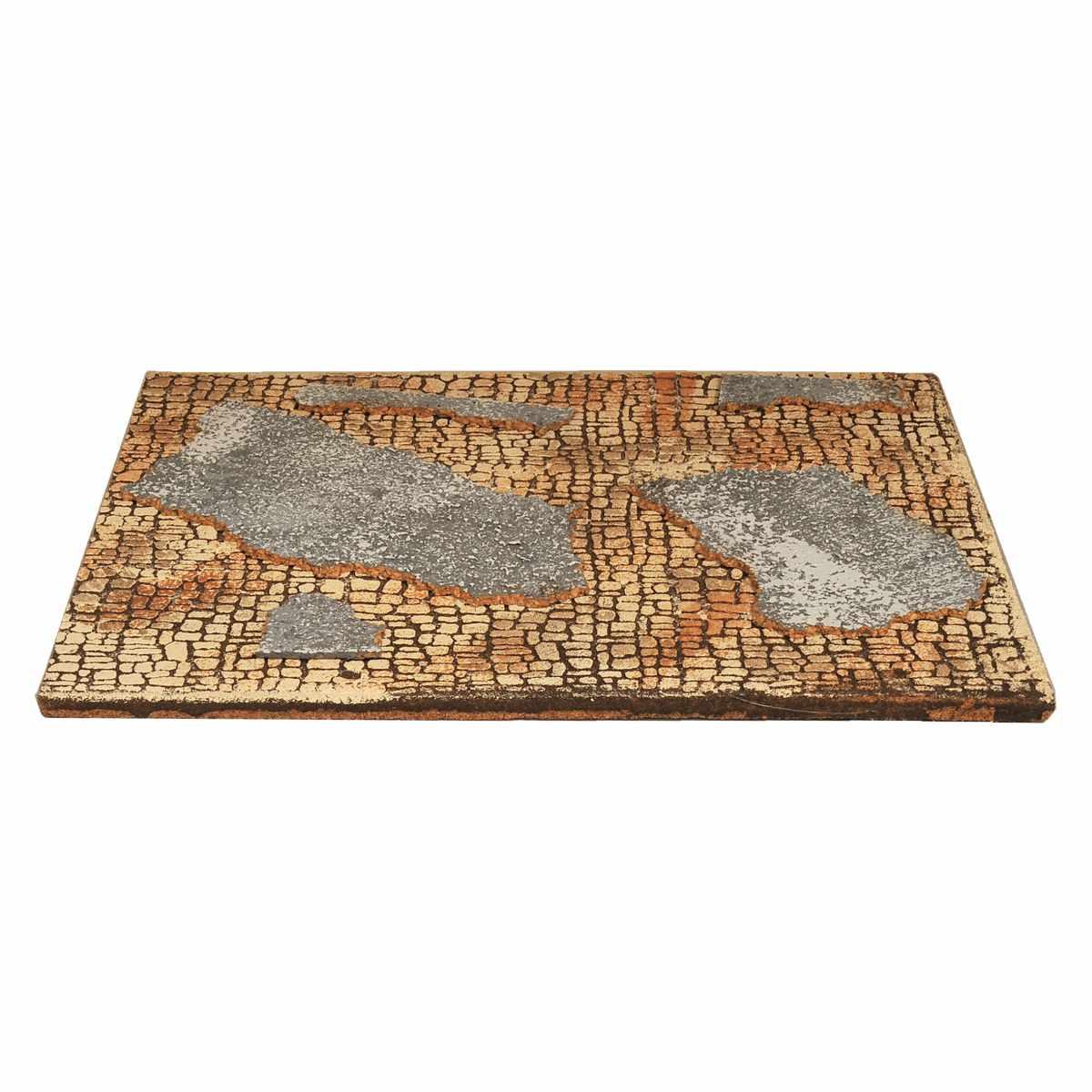 Pannello Sughero Muro Mattoncini Intonaco cm.33x25 | Rossi Rosa